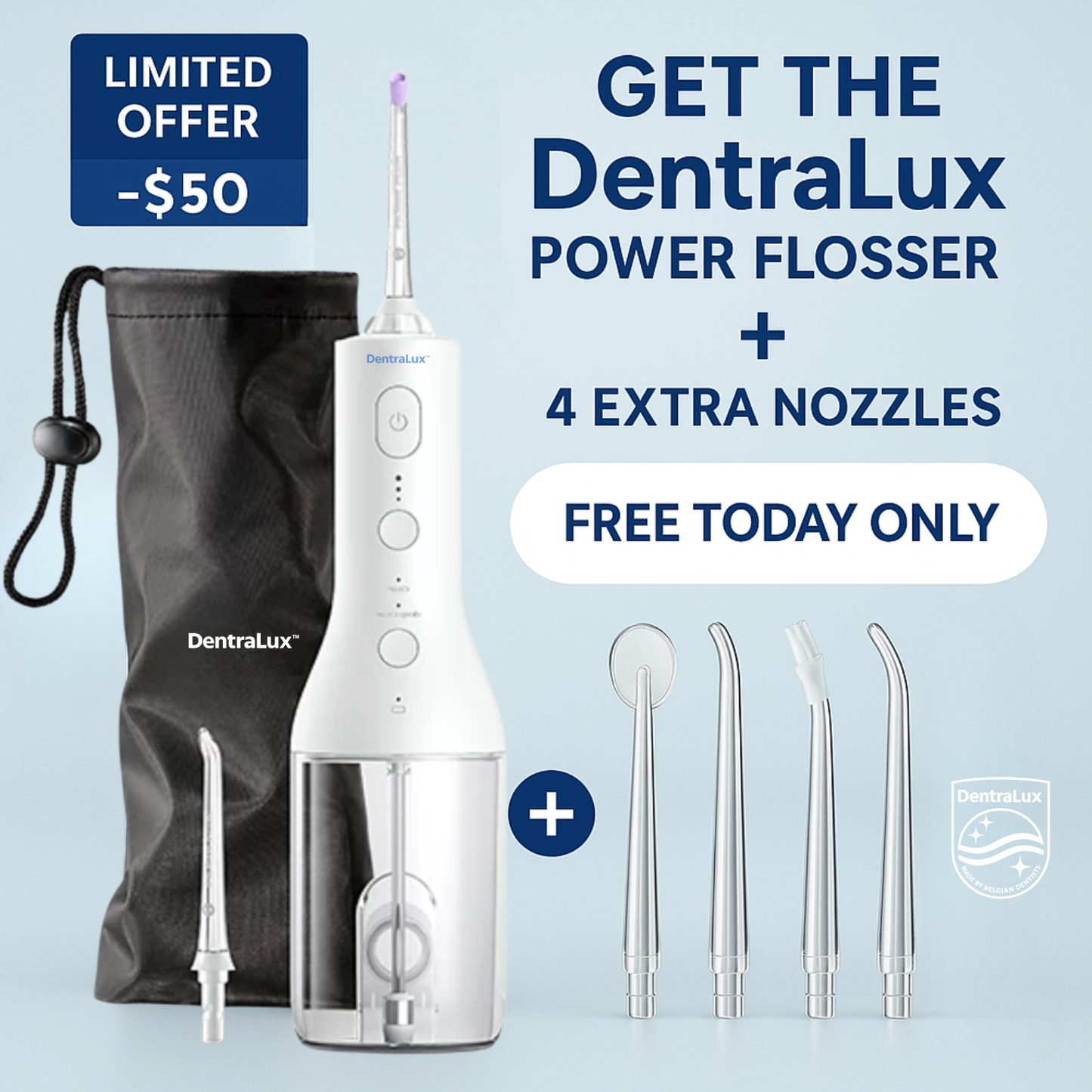 + 4 FREE Extra Nozzles (TODAY ONLY)