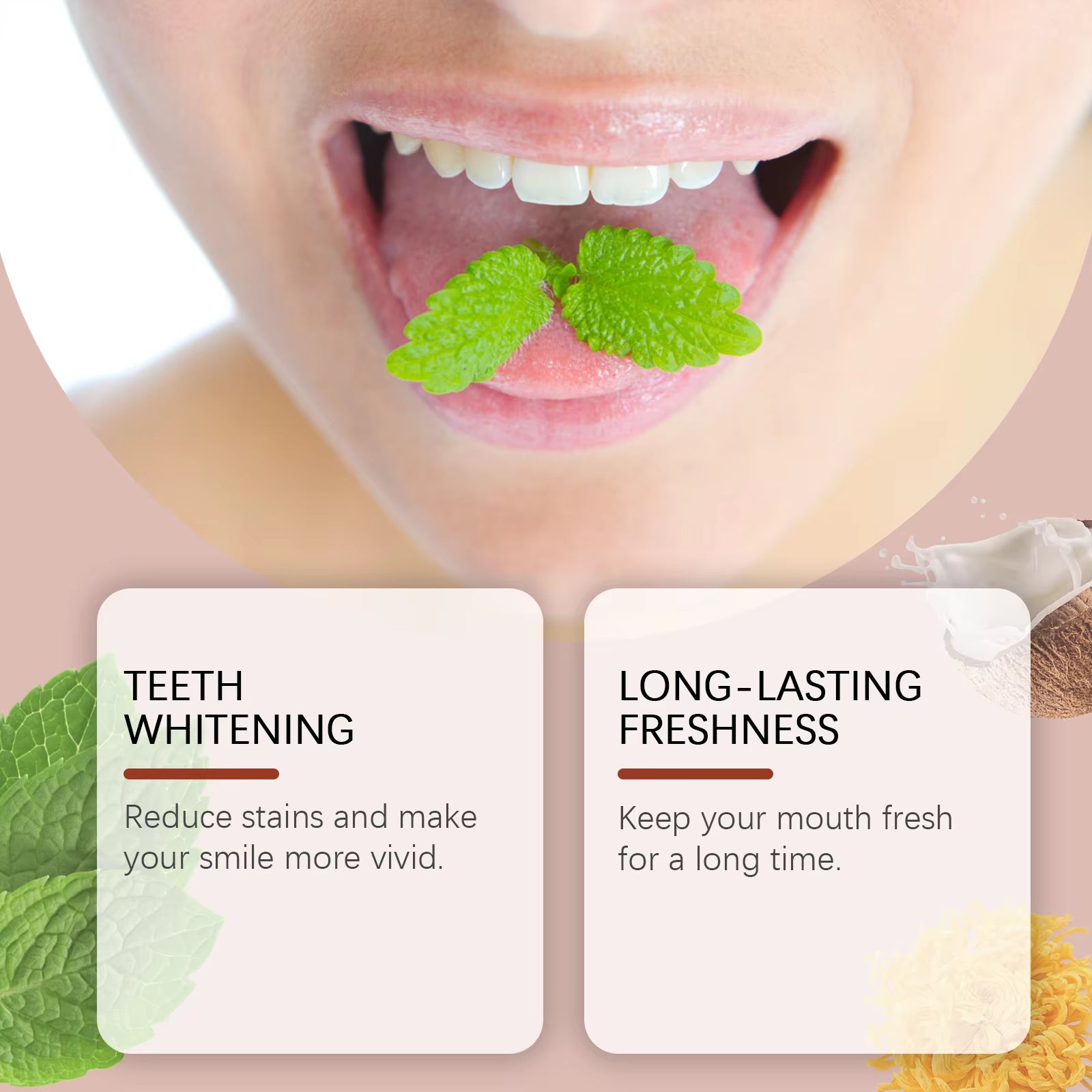 Coconut Oil Toothpaste: Freshens Breath, Nourishes Gums and Enamel, Family Oral Care Toothpaste